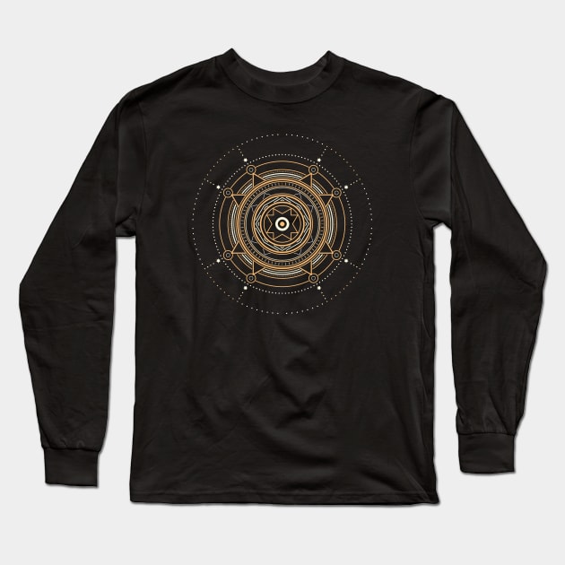 Sacred geometry Long Sleeve T-Shirt by Vilmos Varga